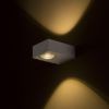 KORSO II fali lámpa szálcsiszolt alumínium 230V LED 2x3W 120° IP54 3000K