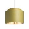 DOUBLE 40/30 lámpabúra  Chintz oliva/ezüst fólia  max. 23W