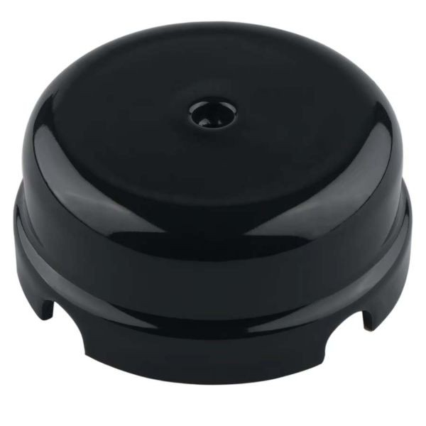 Fekete porcelán falonkívüli kötődoboz 78x35mm